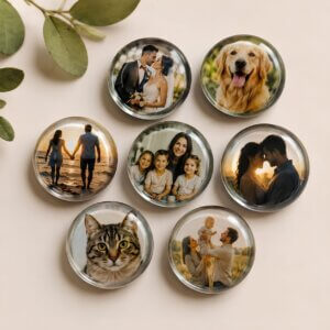 Custom Glass Cabochon Fridge Magnets